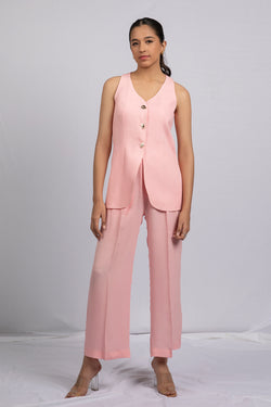 Pink Comfort Fit Co-Ord TROUSER