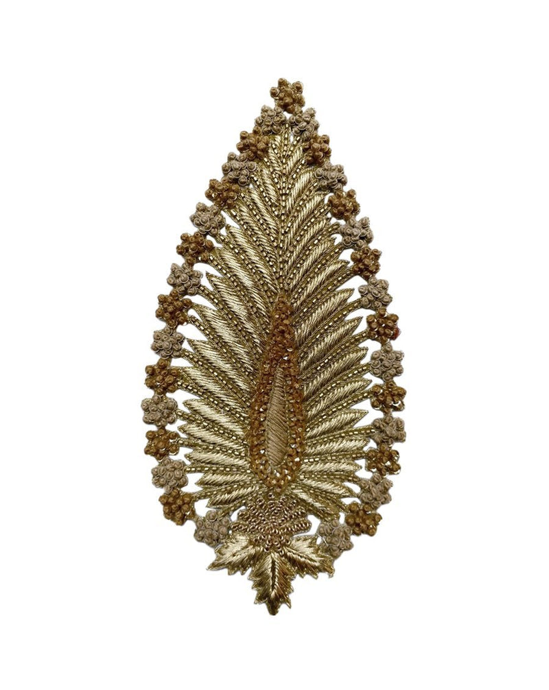 Handmade embroidery patch-Golden