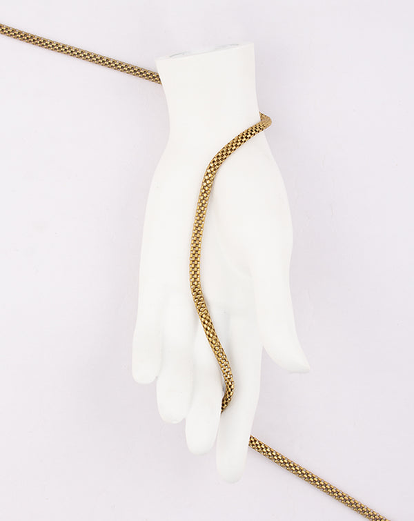 Gold Plated Foxtail Metal Chain