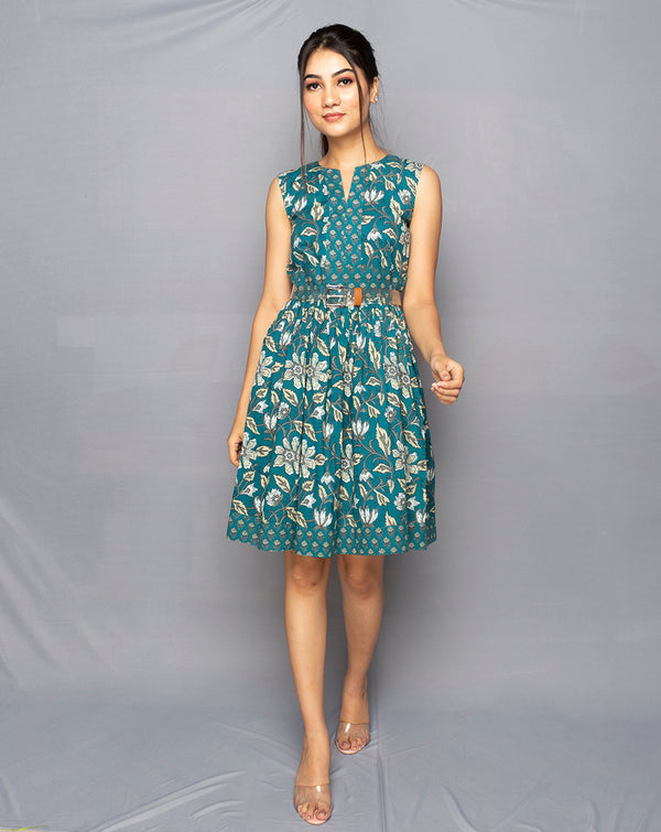 Turquoise Blue Summer Dress