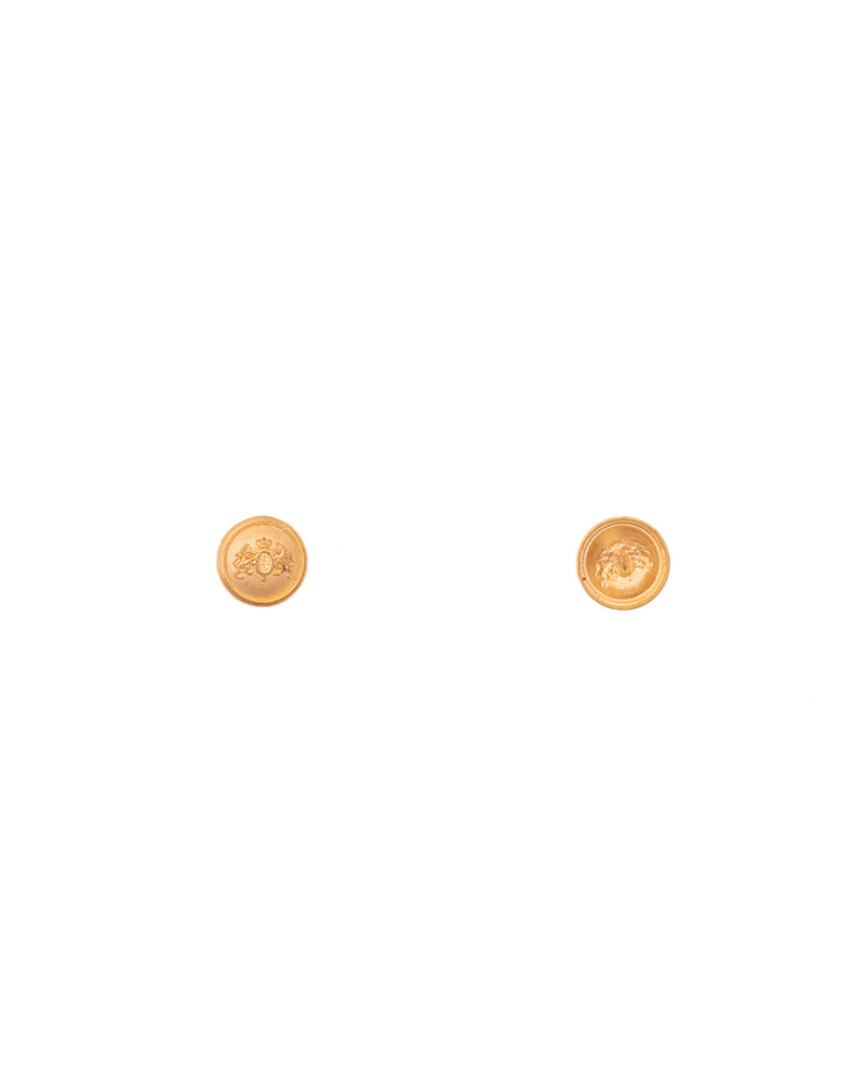 Designer Unisex metal buttons in lion logo design-Rose Gold