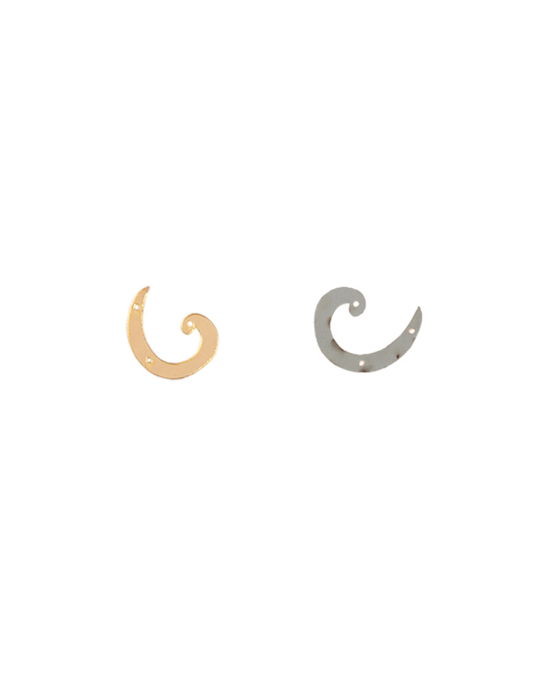 Plastic / Acrylic Small Size Embroidery Material Golden Mirrors-Half Moon