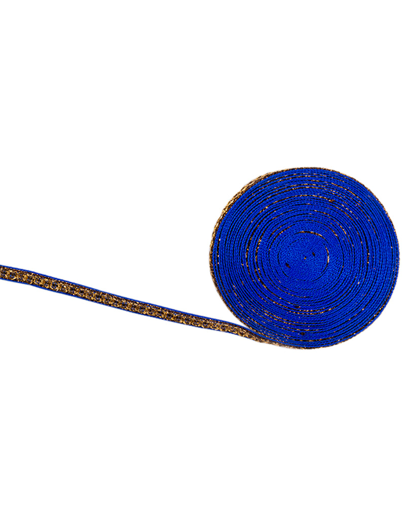 Thin Zari Lace -Royale Blue