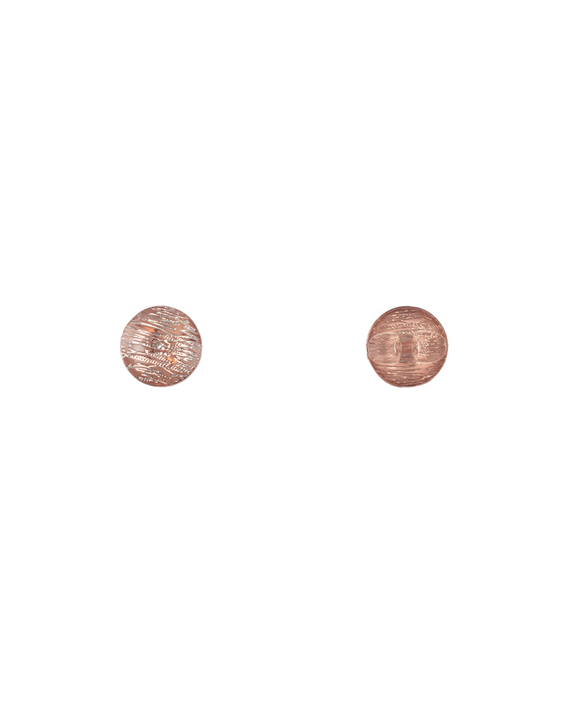 Silver shine resin buttons-Rose Gold