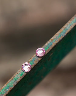 4.81 mm Round Shape Preciosa Crystal Hot Fix in Light Rose color