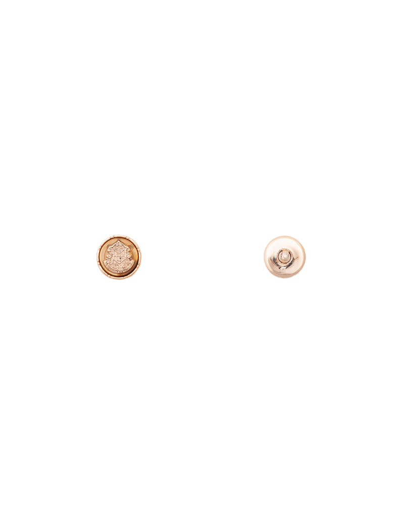 Designer Unisex buttons with emblem-Copper