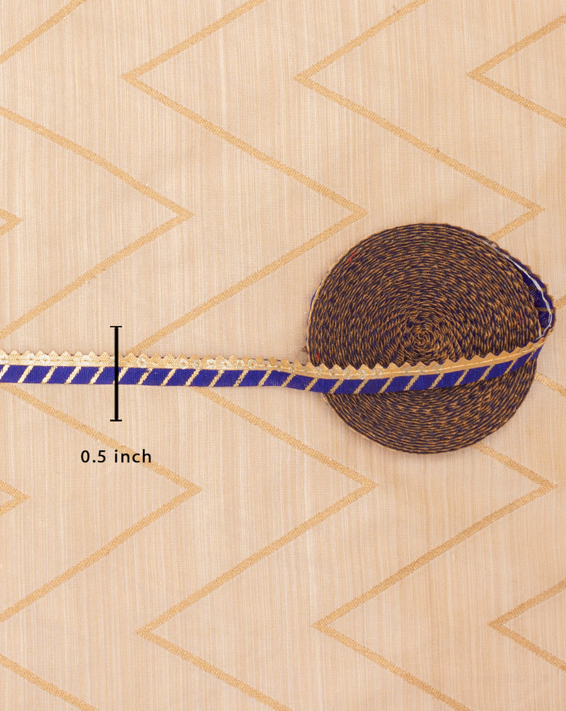 Thin Gota Triangle Lace-Royale Blue