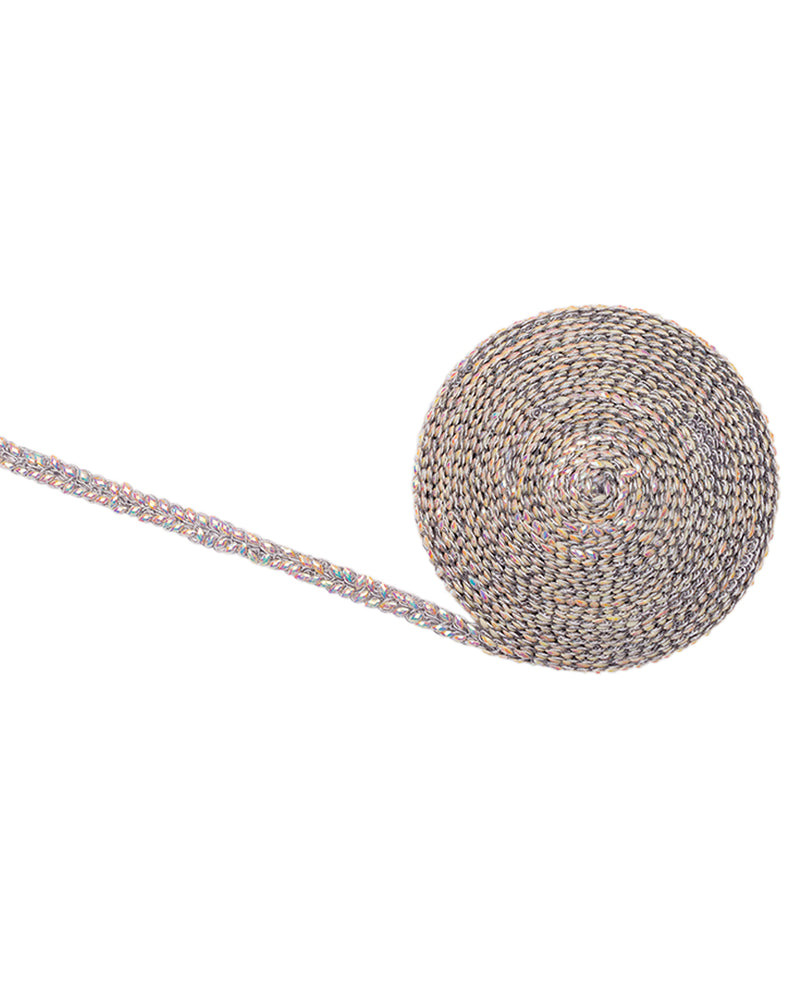 Stonework Embroidery Lace-Purple