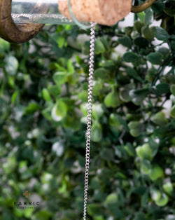 Bright Silver Plated small Cable Metal Chain