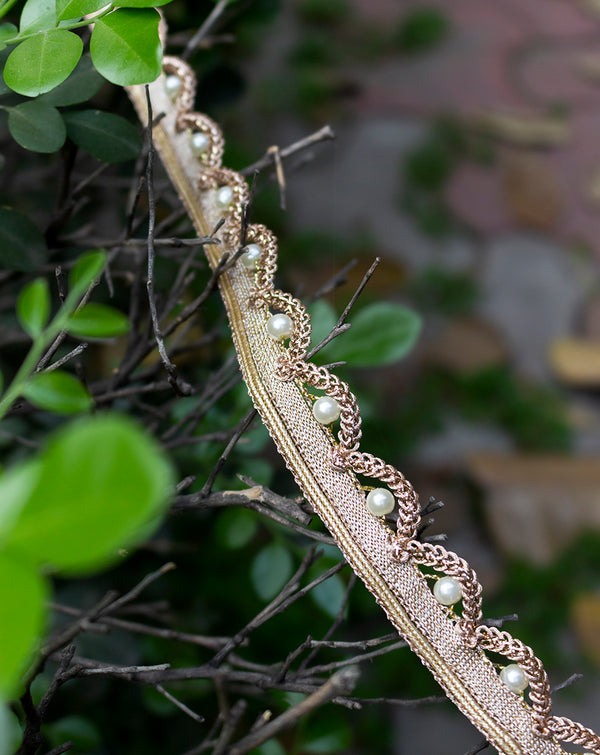 Designer pearl lace