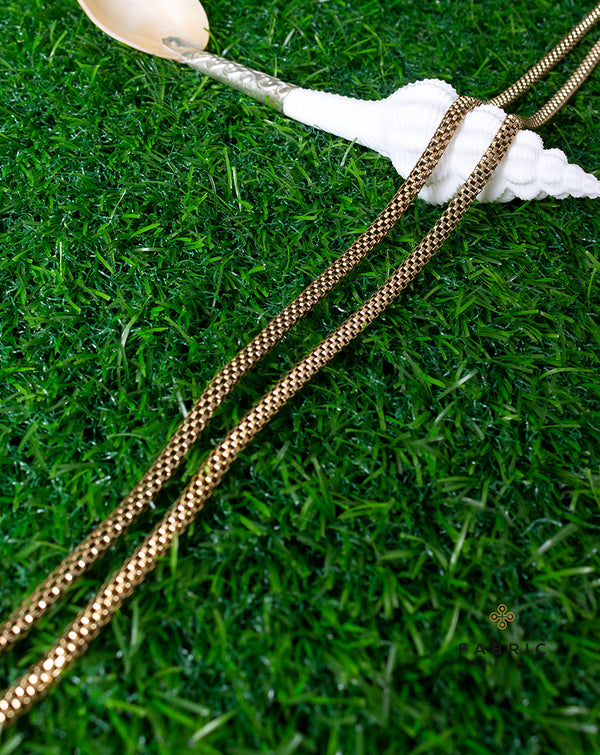 Gold Plated Foxtail Metal Chain