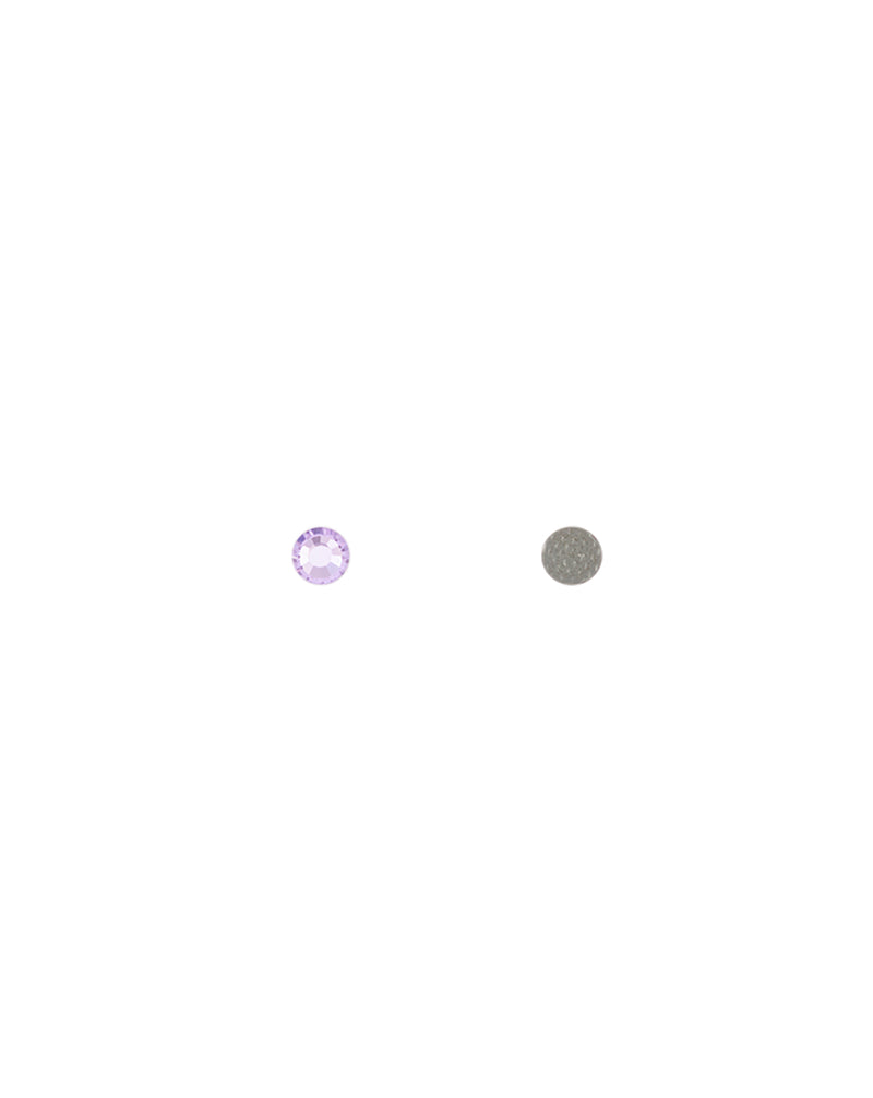 6.35 MM Round Shape Preciosa Crystal Hot Fix in Violet Color