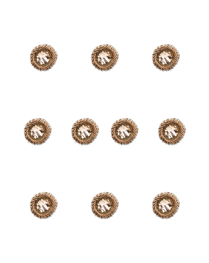 Handmade embroidery patch in badla and pearl beads design
