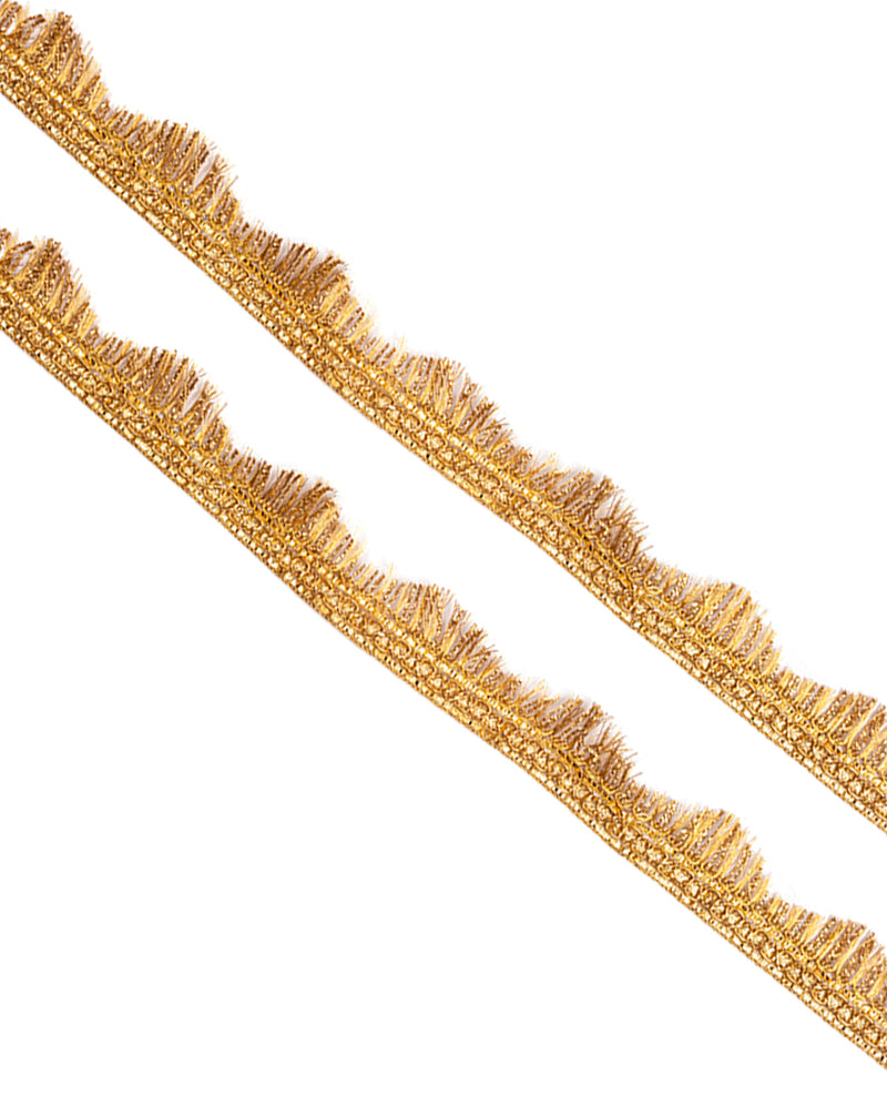 Scallop fringe designer Lace-Golden