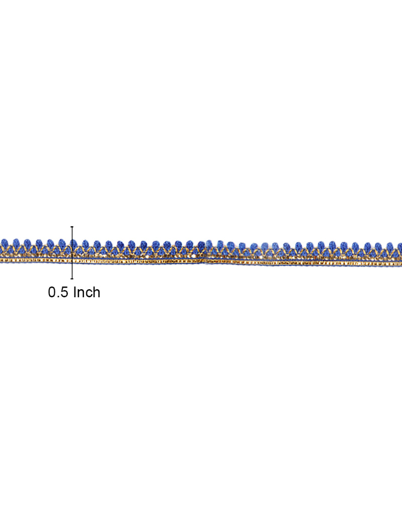 Thin thread loop lace-Navy Blue