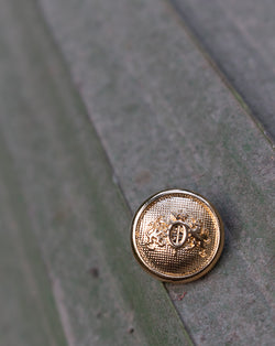 Designer Unisex metal buttons in lion logo design-Rose Gold