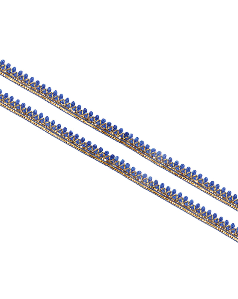 Thin thread loop lace-Navy Blue