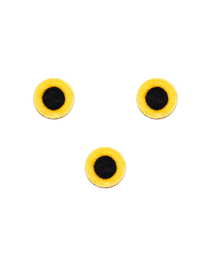 Round sunflower button