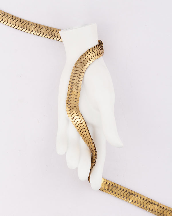 Gold Plated Snake Metal Chain