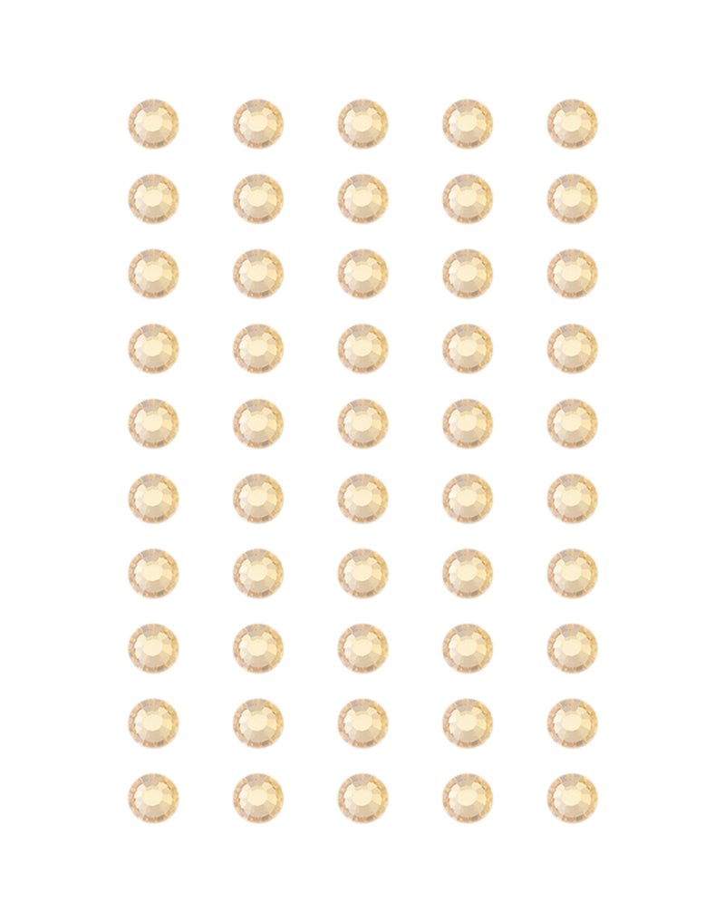7.35 mm Round Shape Preciosa Crystal Hot Fix in Blond Flare Color