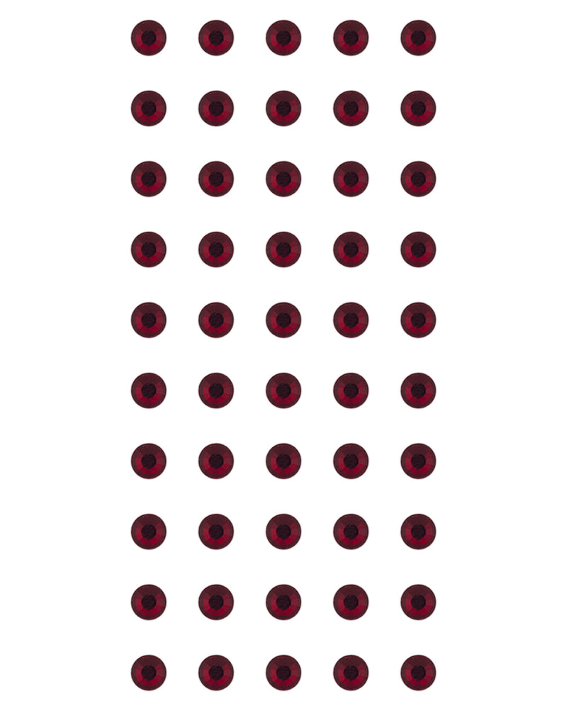 6.35 MM Round Shape Preciosa Crystal Hot Fix in Granet Color