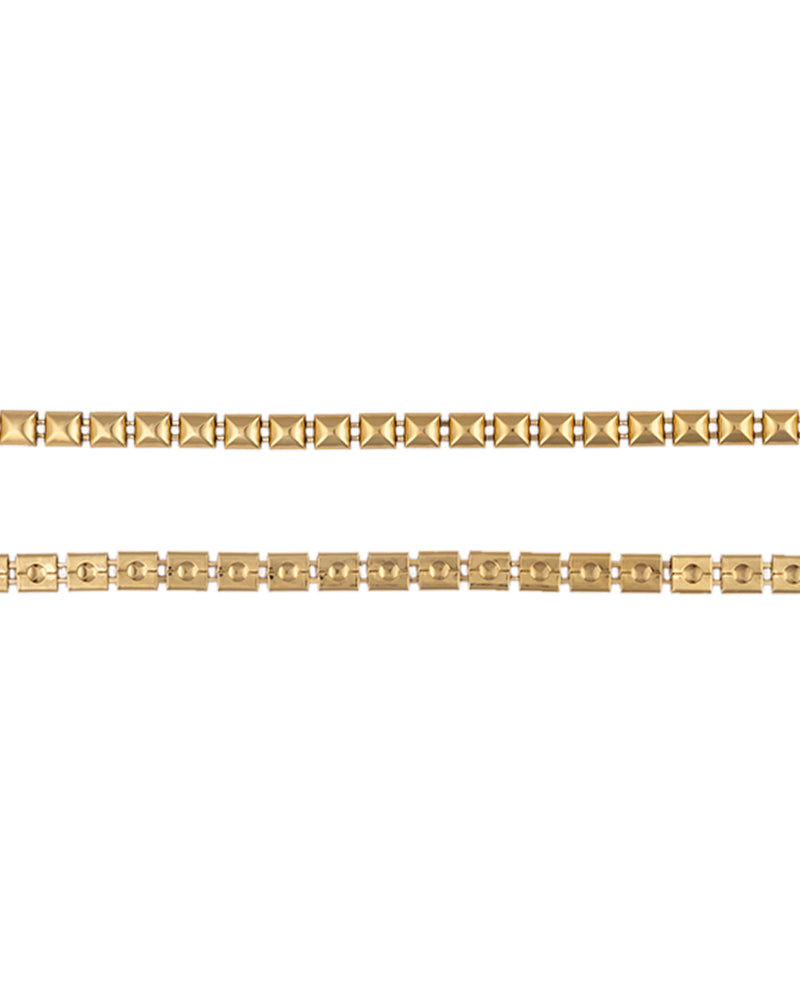 Gold Plated Box Metal Chain