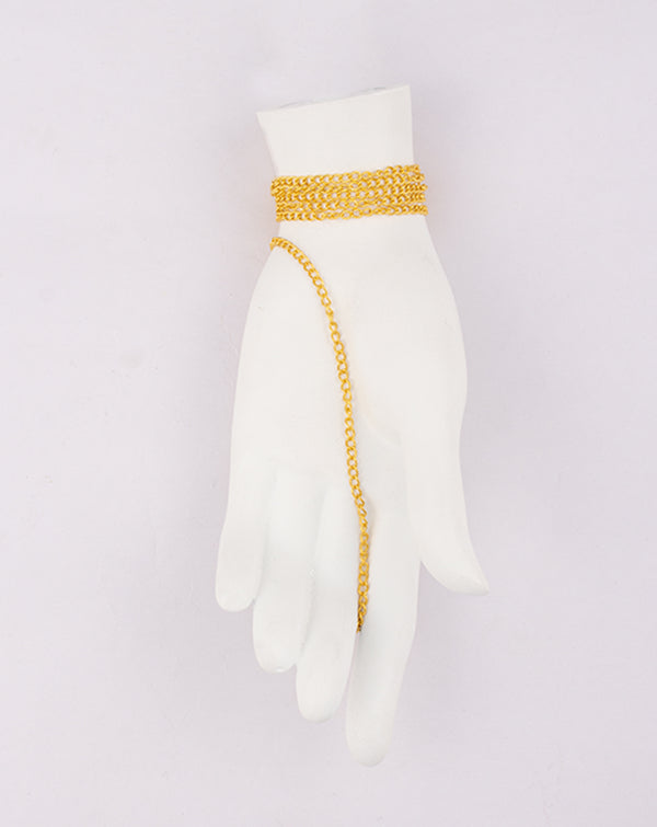 Bright Golden Plated Cable Metal Chain