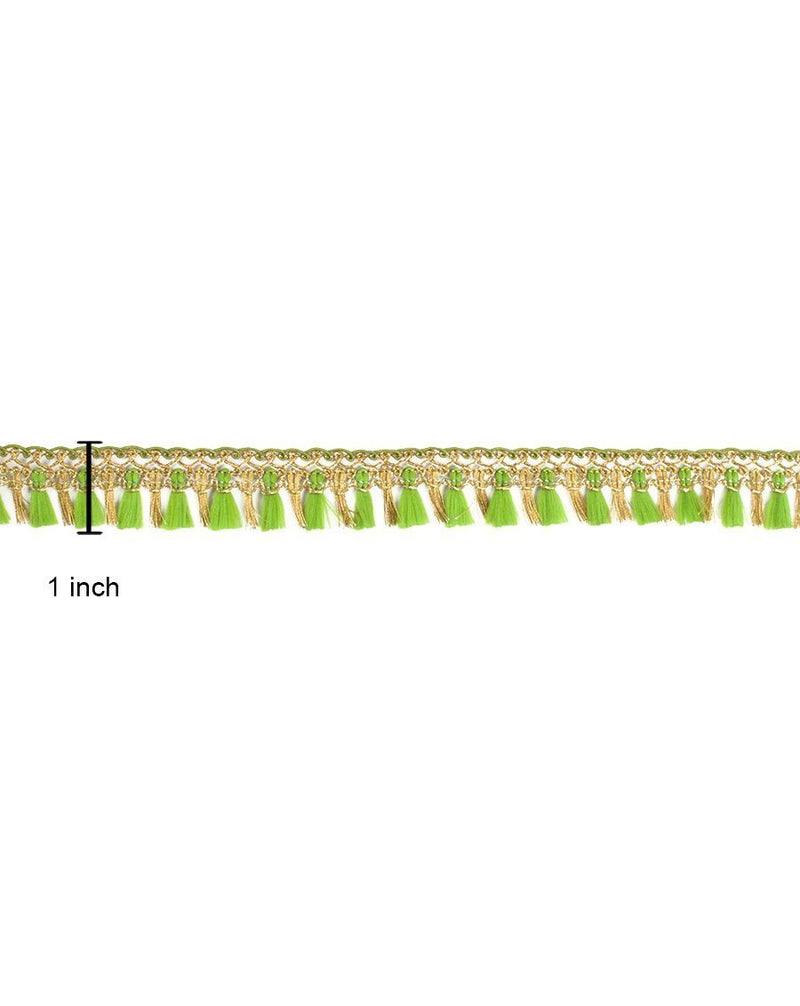 Rahil- Green Fringe Lace
